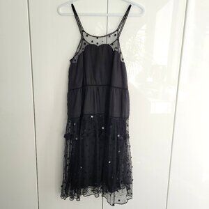 See by Chloe Black Tulle and Sequin Dress Size 2